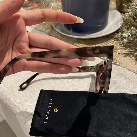 Lele Sadoughi Tortoise Brooklyn Sunglasses - Picture 3 of 6